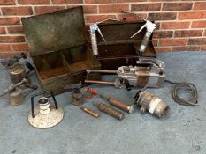 Mixed Lot of Spot Welder, Blow Torches, Greasers Etc