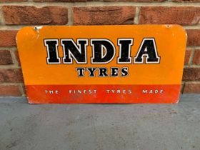Original Aluminium India Tyres Sign&nbsp;