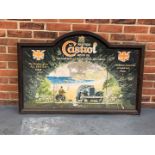 Rare Classic Framed Castrol Advertising Poster