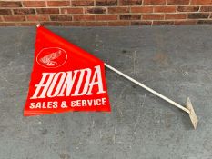 Genuine Honda Dealership Flag and Pole
