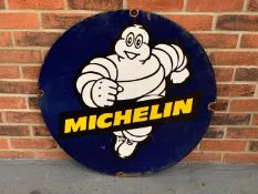 Enamel Michelin Running Man Circular Sign