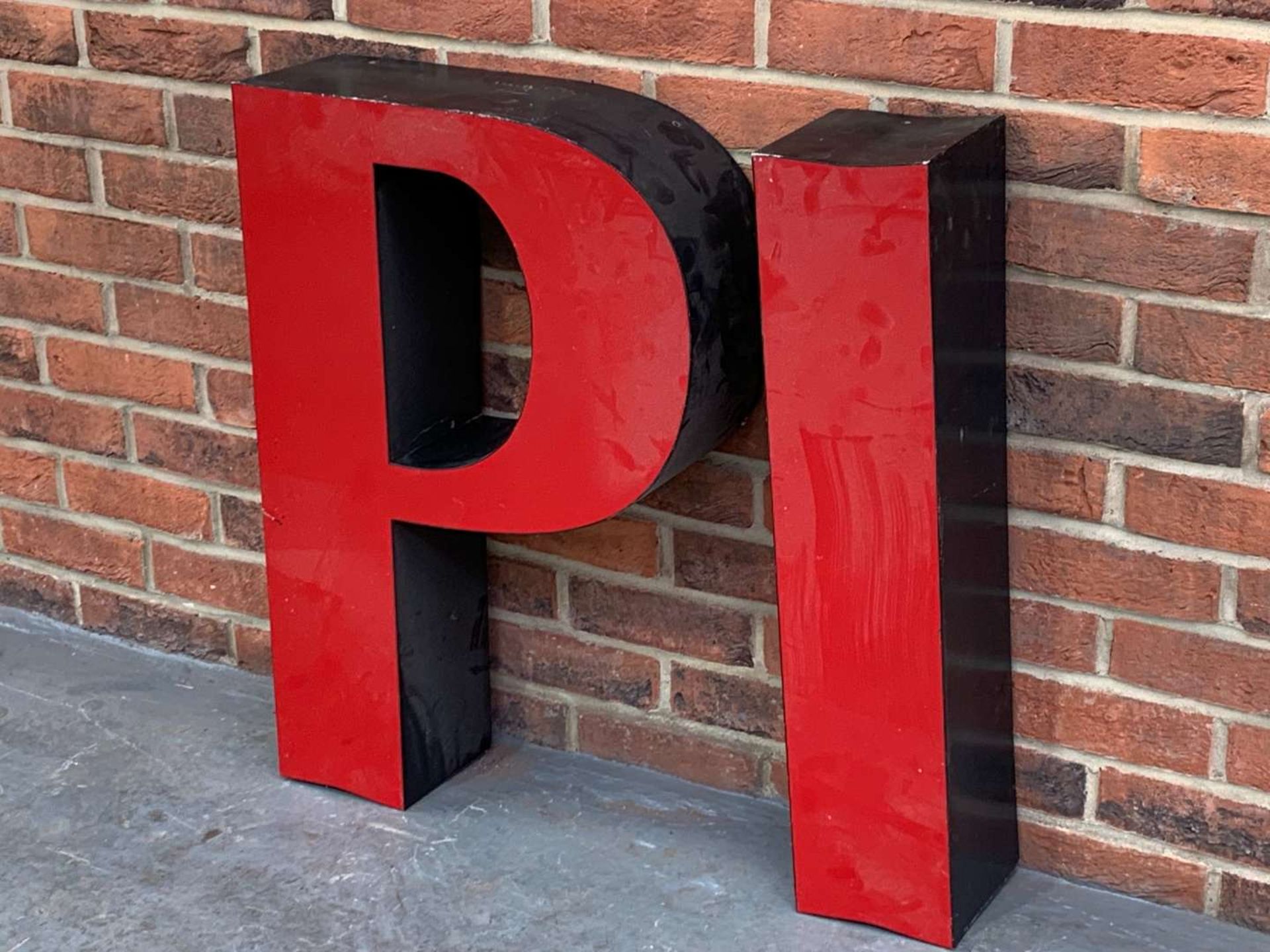 Metal “PI” Shop Display Sign - Image 3 of 4