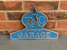 Cast Aluminium RAC Approved Garage Sign