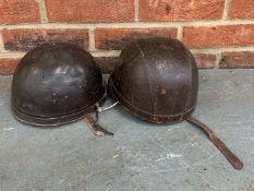 Two Pre-War Motorcycle Helmets