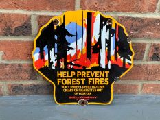 Enamel “Help Prevent Forest Fires” Shell Sign