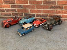 Five Tin Plate Model Cars
