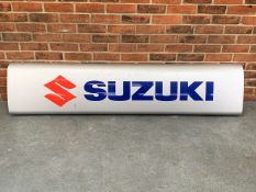 Large Metal Suzuki Dealership Sign
