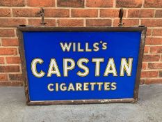 Original 1920/30's Glass Wills Capstan Cigarettes Sign A/F&nbsp;