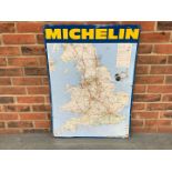 1972 Tin Michelin Map Sign