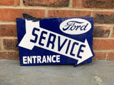 Enamel Ford Service Entrance Sign