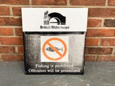 Metal British Waterways Sign