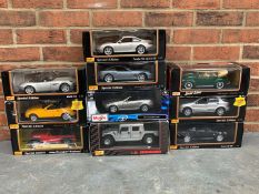 Ten Boxed Maisto &nbsp;(Special Edition) 1;18 Scale Die Cast Cars