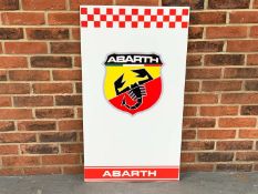Abarth Sign on Metal Board