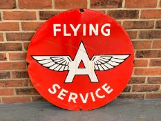 Enamel Flying “A” Service Circular Sign