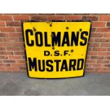 Enamel Colmans D.S.F Mustard Sign
