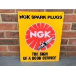 Plastic NGK Spark Plug “The Sign of a Good Service” Sign
