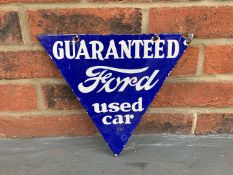 Enamel Ford Guaranteed Used Triangular Sign&nbsp;