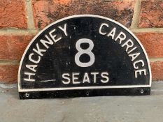Aluminium Hackney Carriage 8 Seats Sign