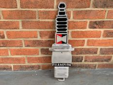 Cast Aluminium Champion Spark Plug Sign