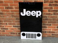 Jeep Sign on Metal Board