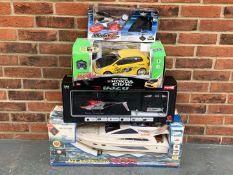 Four Boxed Remote Controlled Car, Boat and Helicopters (4)