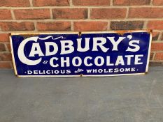 Enamel Cadburys Chocolate Sign