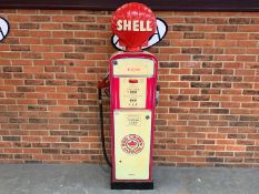Wooden Made Shell Display Petrol Pump&nbsp;