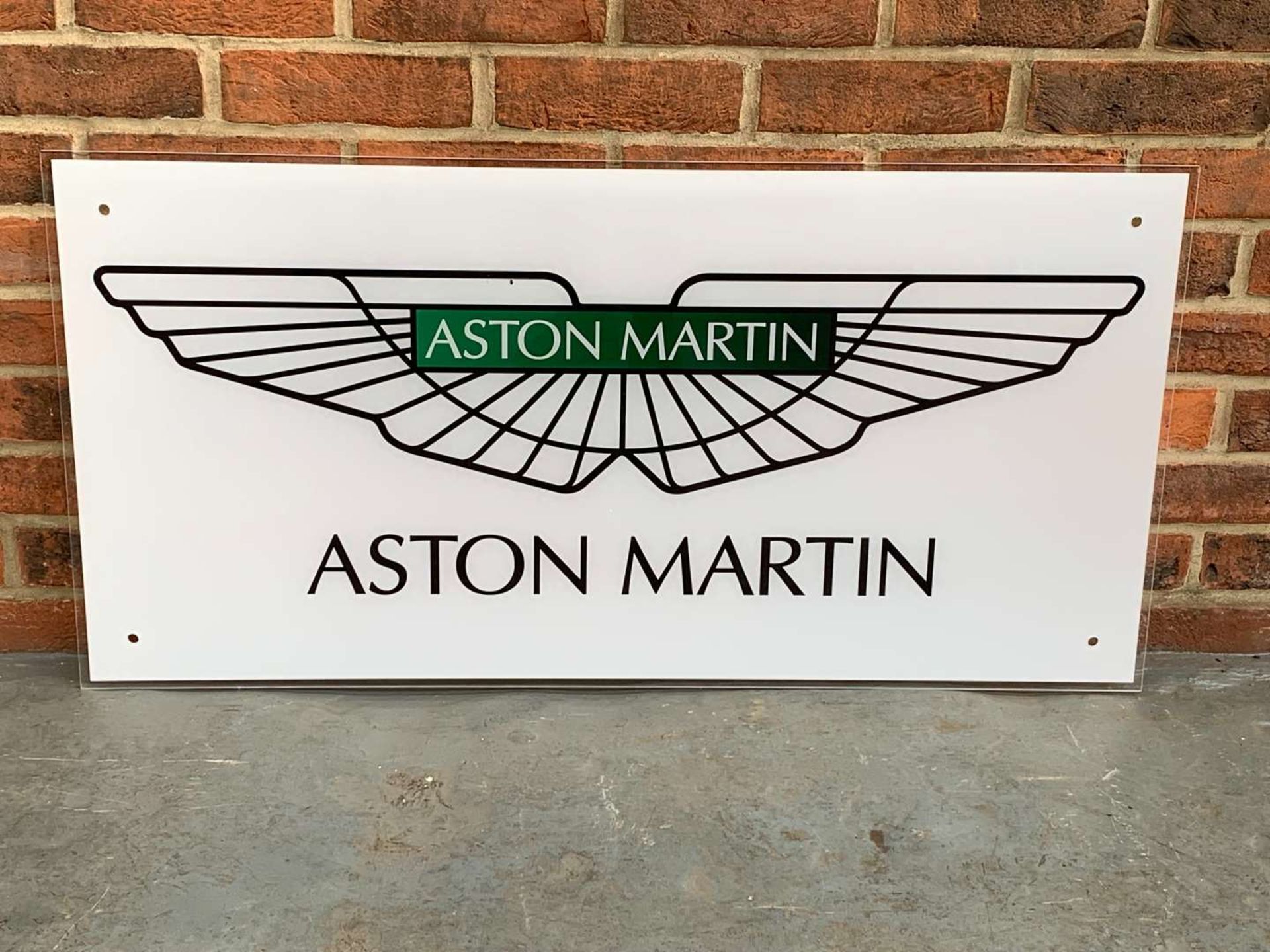 Aston Martin Showroom Perspex Sign