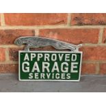 Cast Aluminium Jaguar Approved Garage Sign