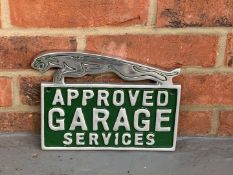 Cast Aluminium Jaguar Approved Garage Sign