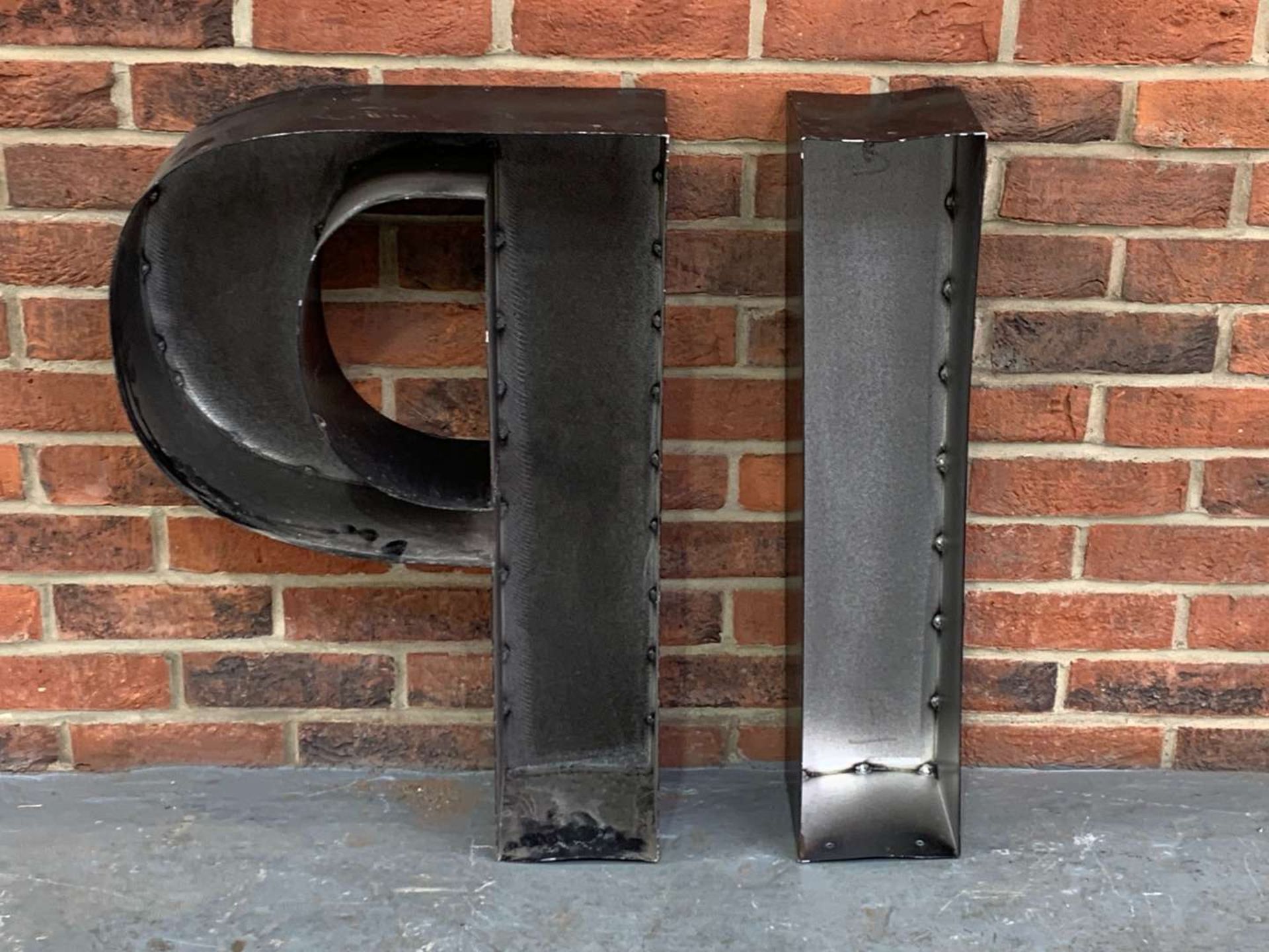 Metal “PI” Shop Display Sign - Image 4 of 4