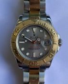 Rolex Yacht-Master 168623 Steel and Gold Wrist Watch ( With Box and Papers)