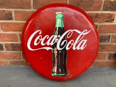 Metal Convex Coca-Cola Circular Sign