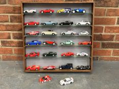 Display Shelf of Die Cast Toy Cars
