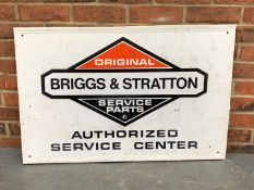 Aluminium Briggs and Stratton Service Parts Sign
