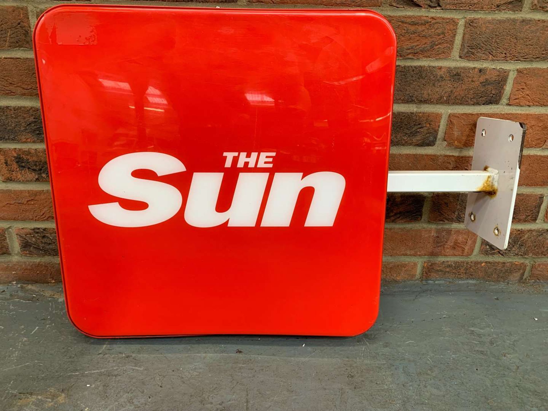 The Sun Illuminated Advertising Flange Sign