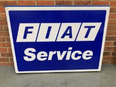 Large Original Fiat Service Illuminated Dealership Sign&nbsp;