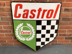 Enamel Castrol Shield Sign