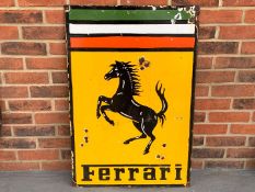 Enamel Ferrari Sign