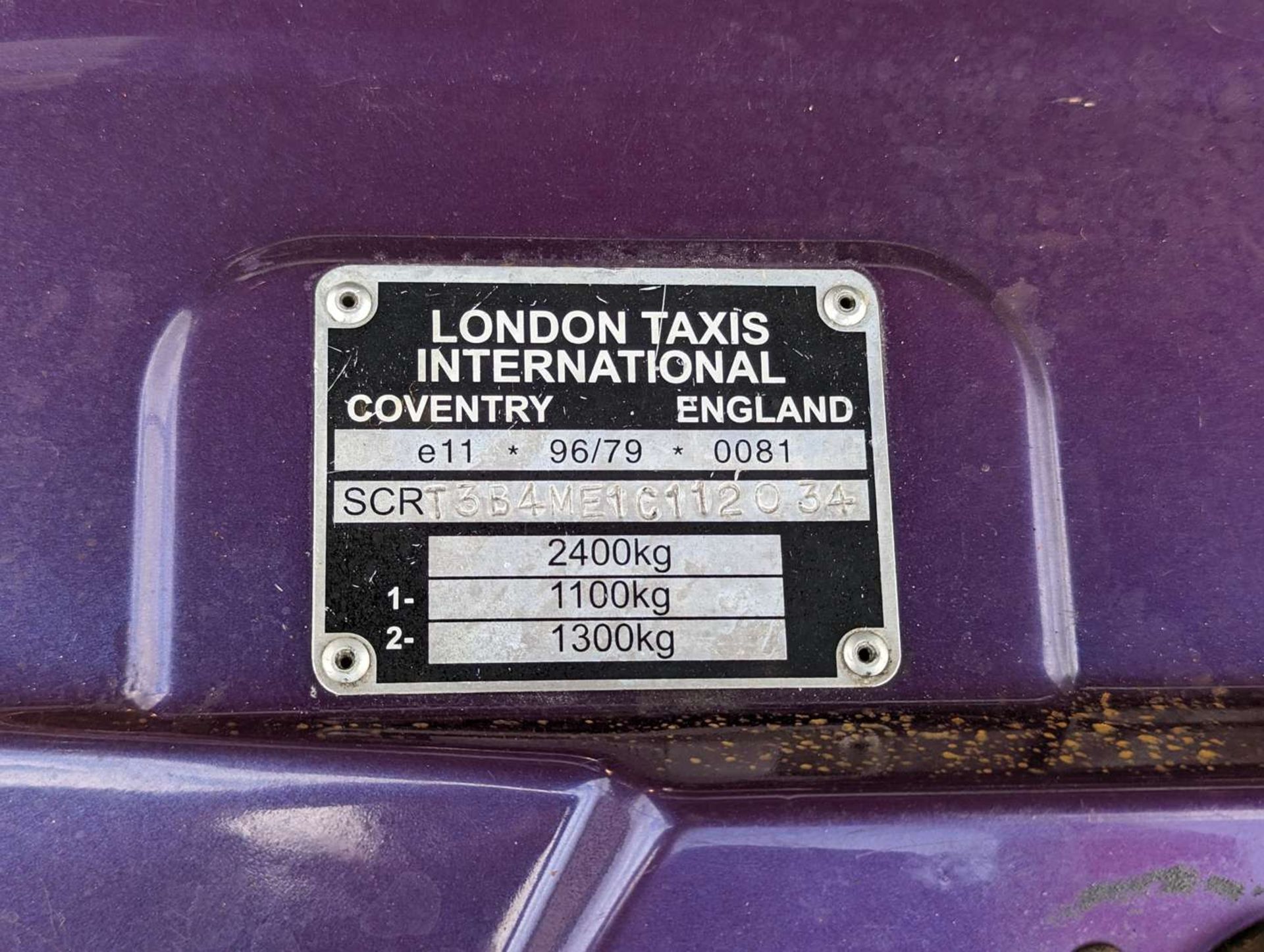 2002 LONDON TAXIS INT TX1 LPG/FUEL - Image 30 of 30