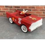 Red Tin Plate Childs Pedal Car