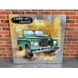 Modern Metal Land Rover Wall Art