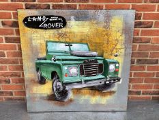 Modern Metal Land Rover Wall Art