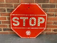 &nbsp;1930's Enamel American Stop Sign