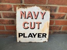 Enamel Navy Cut Player Sign