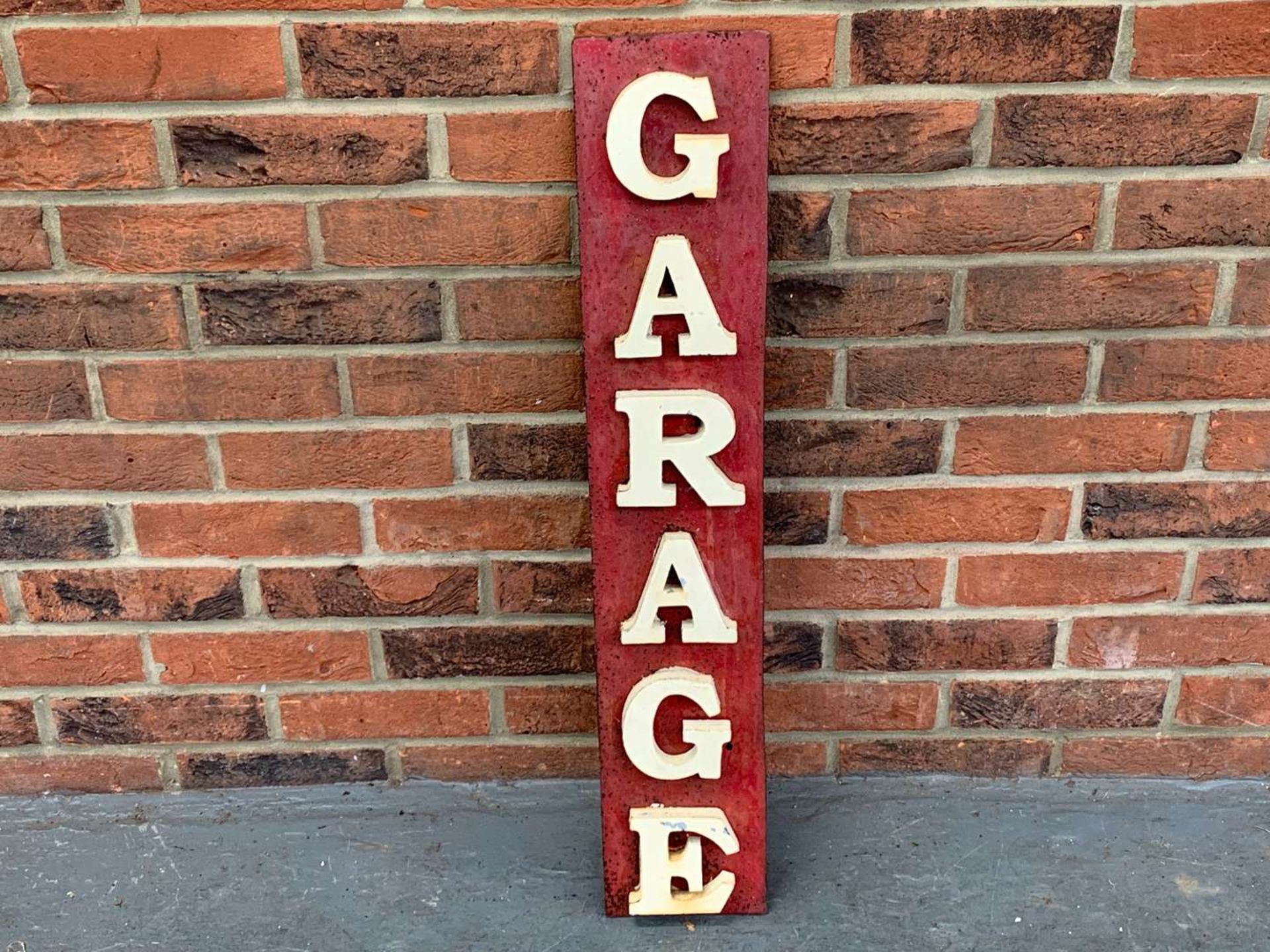 Metal Raised Garage Sign