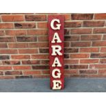 Metal Raised Garage Sign