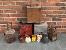 Three Two Gallon Petrol Cans, Quantity of Jugs Etc