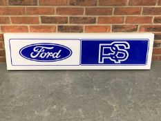 Modern Metal Framed Ford RS Illuminated Sign
