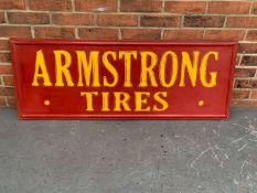 Pressed Tin Armstrong Tire Sign